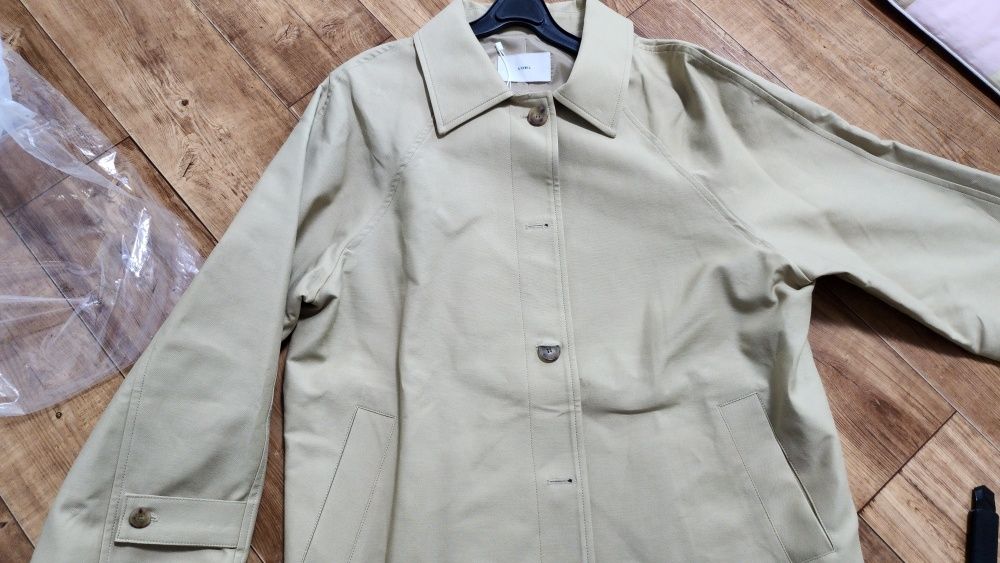 MUSINSA | LOEIL Cotton single half coat - beige