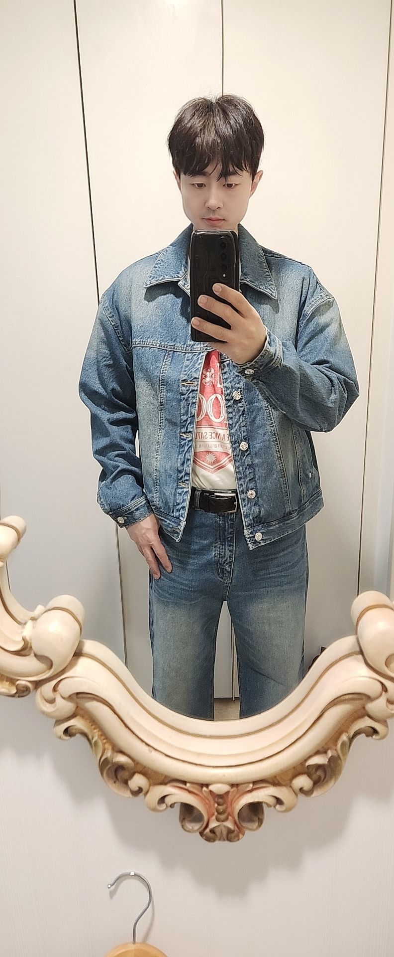 完売品‼️SATURワイドストレートデニム Light Washed Blue L MUSINSA公式 | SATUR レインワイドストレートデニムパンツライト