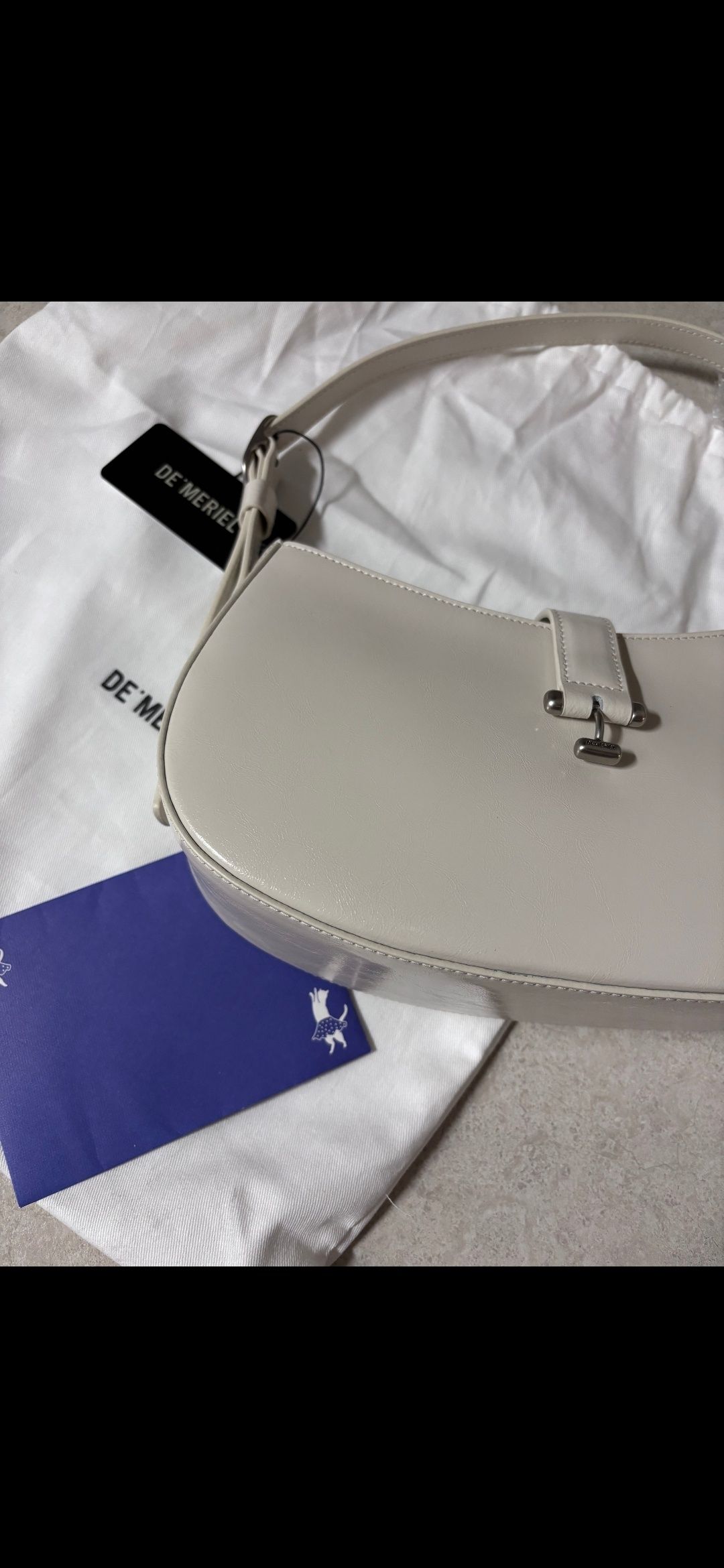 ■DE MERIEL■ Tilda Flap Bag Mini Silver TILDA BAG 드메리엘