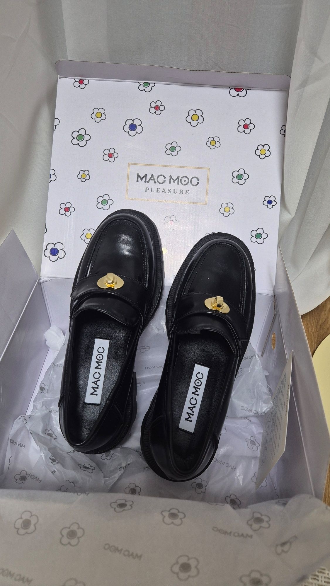 MUSINSA公式 | MACMOC Hatte Heart Point Trendy Chunky Loafer 5Cm