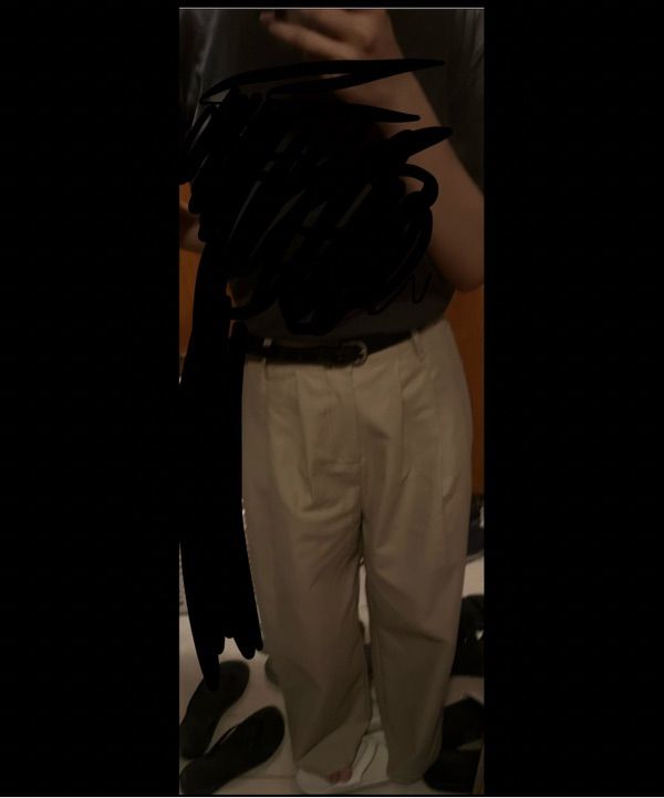 【SATUR】(W) Bliss 3-Tuck Wide Chino Pants - Classic Black MUSINSA | SATUR (W) Bliss Three Chin Wide Chino Pants