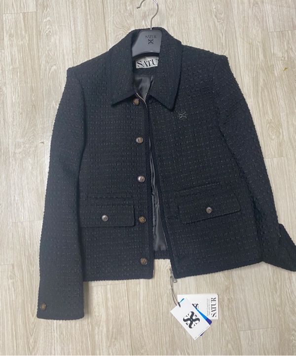 ジャケットその他 SATUR Aachen Wool Blend Collar Tweed Jacket 4FT1322 MUSINSA | SATUR Aachen wool blend collar tweed jacket resort