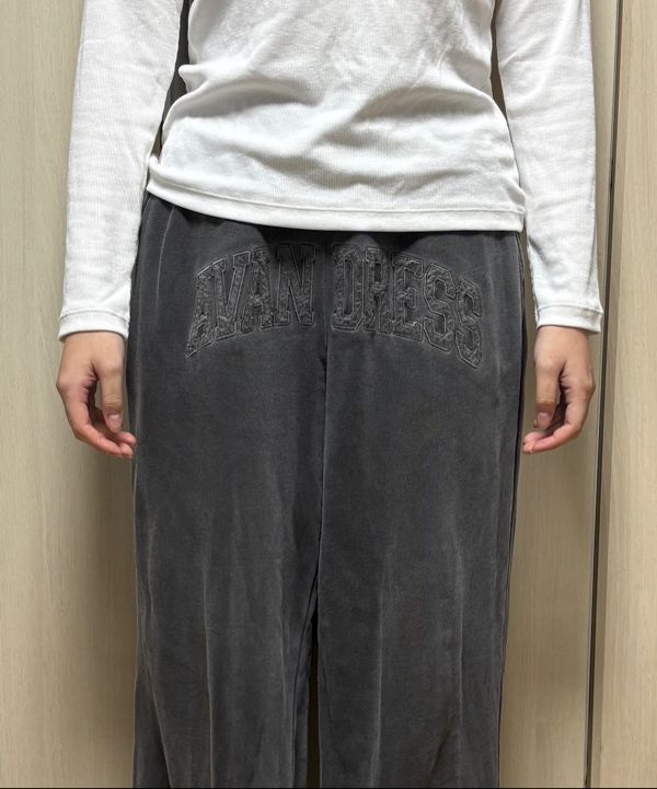 パンツ AVANDRESS Felt 3D Pigment Wide Pants 3COL MUSINSA | AVANDRESS Felt 3D Pigment Wide Pants - 3COL