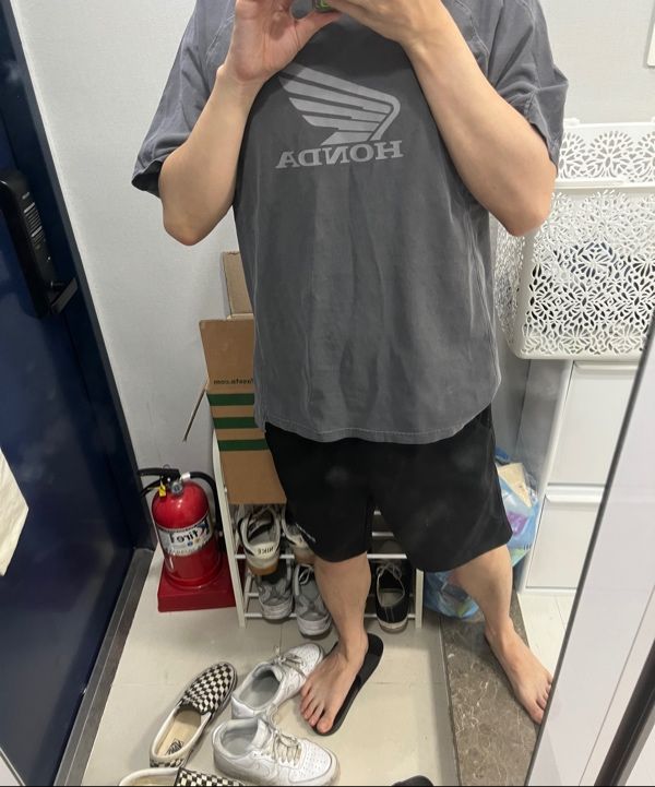 Tシャツ・カットソー HONDA MOTORCYCLE Vintage Cutoff Tshirt PG Green Beige MUSINSA公式 | Honda Motorcycle Vintage Cutoff T-shirt PG
