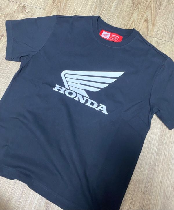 MUSINSA | Honda Motorcycle Original Wing logo T-shirt Black