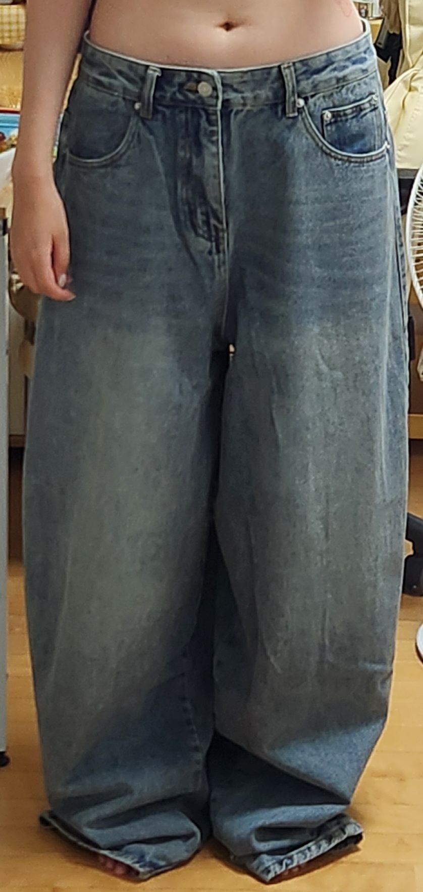 【BAON】Mutella summer denim balloon wide pants Shaina Mote Balloon Pant - East Wash | Garmentory