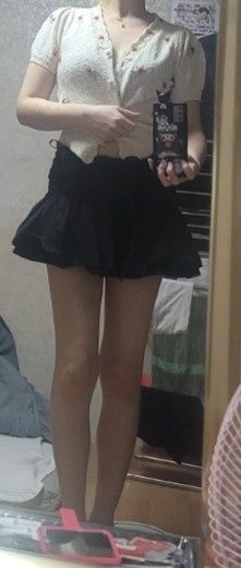 MUSINSA | ASIF CALIE SHIRRING LACE MINI SKIRT BLACK