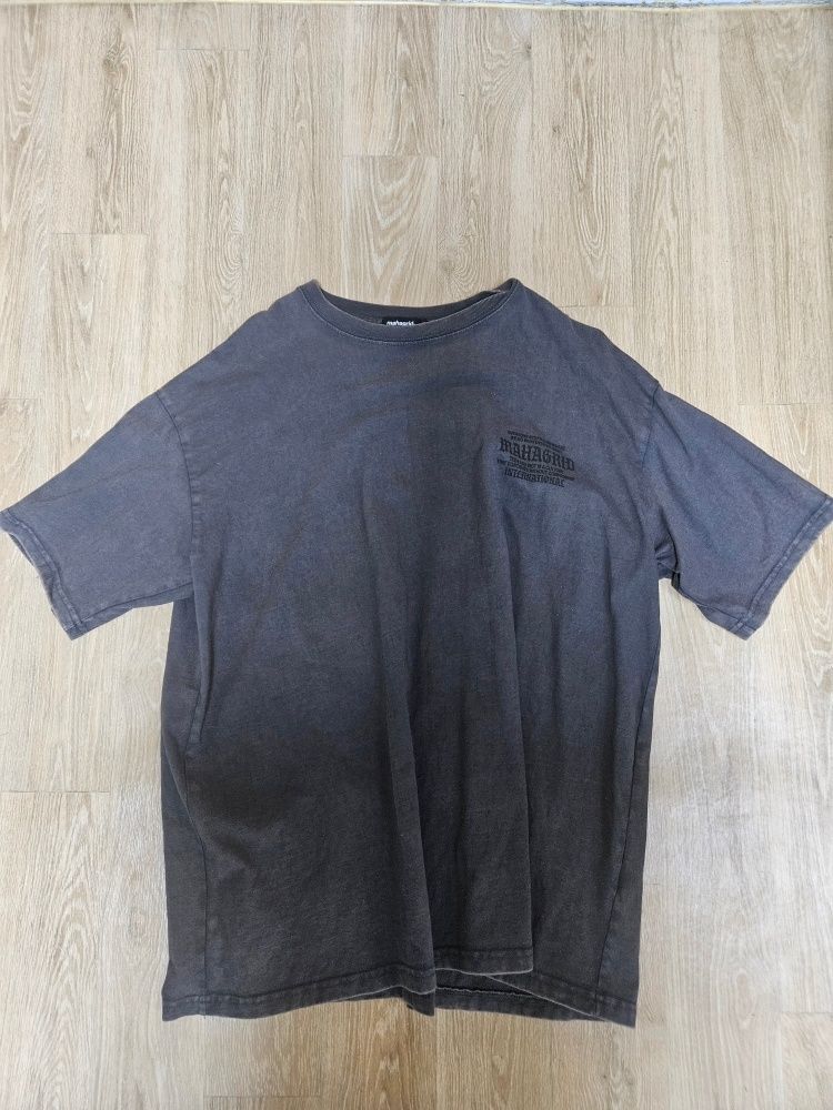 【mahagrid】24SS★ WASHED INTERNATIONAL TEE MUSINSA | MAHAGRID WASHED INTERNATIONAL TEE CHARCOAL