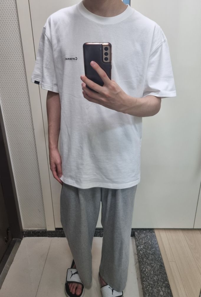 MUSINSA | COVERNAT Small Authentic Logo T-Shirt White