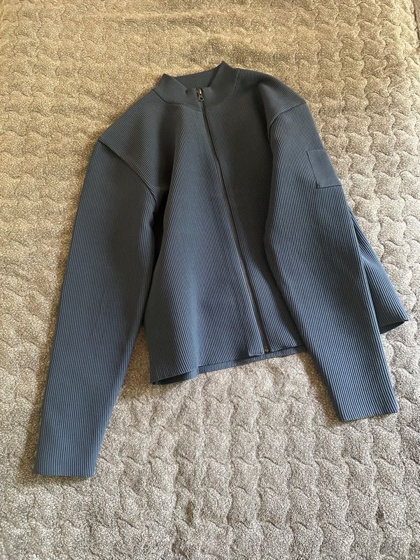 ジャケット・アウター AMOMENTO MOCK NECK ZIP-UP CARDIGAN Buy Amomento Mock Neck Zip-Up Cardigan in Black | Men's