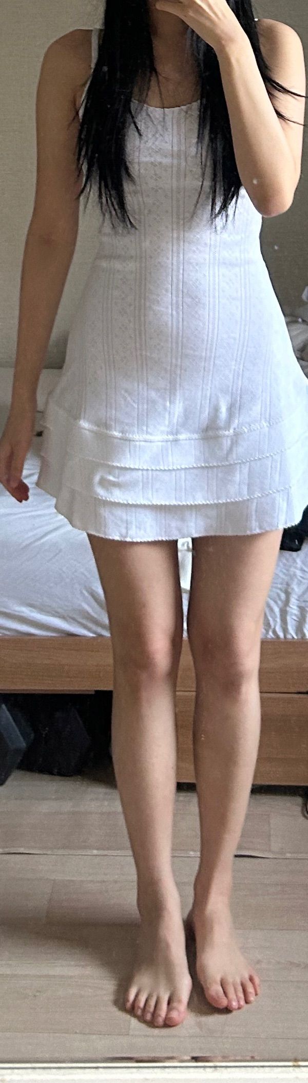 【YOUHEE】 EYELET FRILL DRESS (2color) ★韓国の人気★ MUSINSA | YOUHEE EYELET FRILL DRESS WHITE