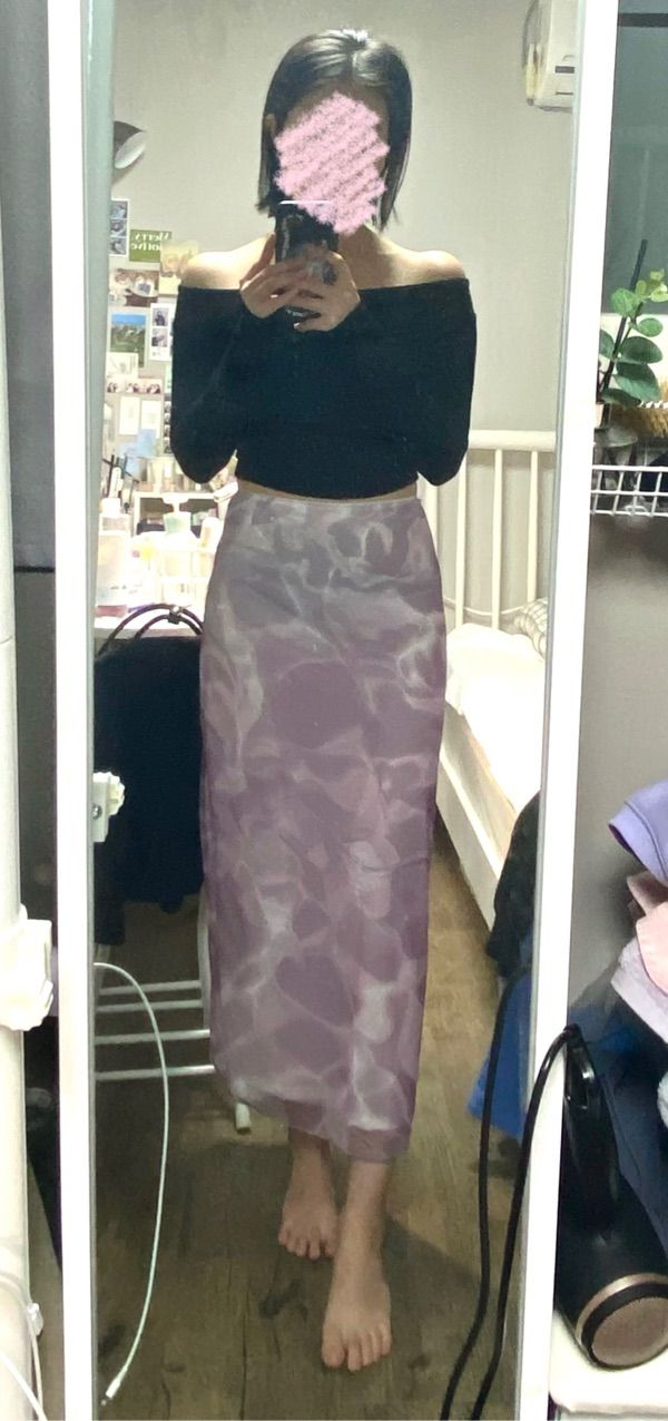 ●High School Disco● Fog Long Mesh Skirt_Pink MUSINSA | HIGH SCHOOL DISCO FOG LONG MESH SKIRT_PURPLE