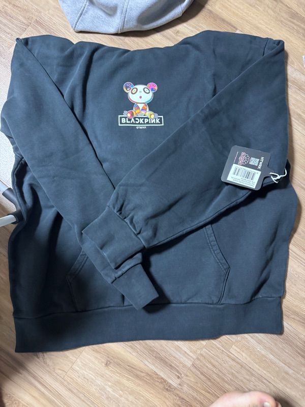 未使用新品 BLACKPINK TMKK PANDA 2 HOODIE グレー 未使用新品