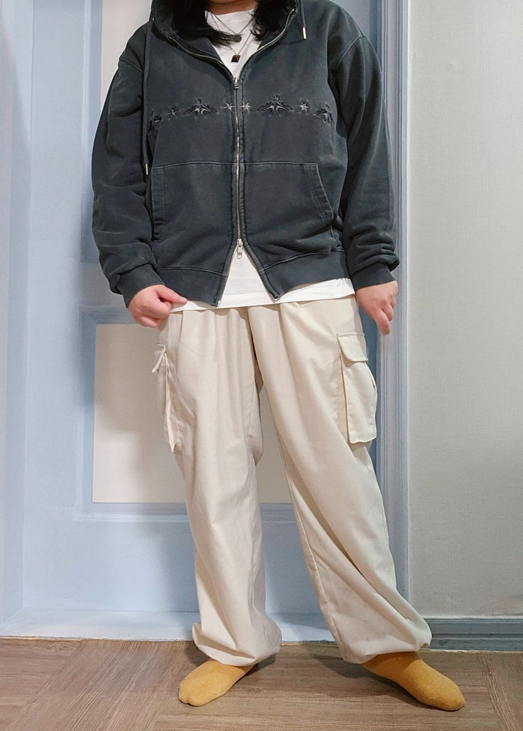 【韓国★CPGN★ユニセックス】Peak Star Pigment Hood Zip-up MUSINSA | CPGN STUDIO [2-WAY] CP STAR Pigment Hood Zip-up