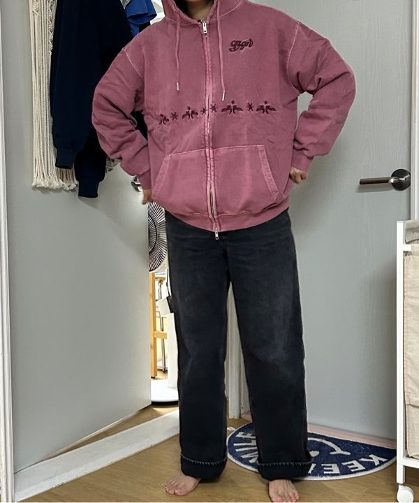 【韓国★CPGN★ユニセックス】Peak Star Pigment Hood Zip-up MUSINSA | CPGN STUDIO [2-WAY] Sleeve Star Pigment Hood Zip