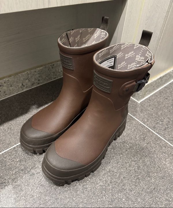 MUSINSA | ROCKFISH WEATHERWEAR FLATFORM WEAVING RAIN BOOTS MIDDLE