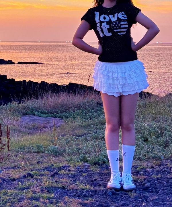 MUSINSA | ROUGHNECK Lace Tutu Pants Skirt White