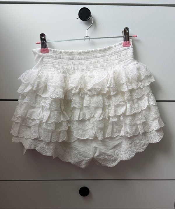 MUSINSA | ROUGHNECK Lace tutu pants skirt white