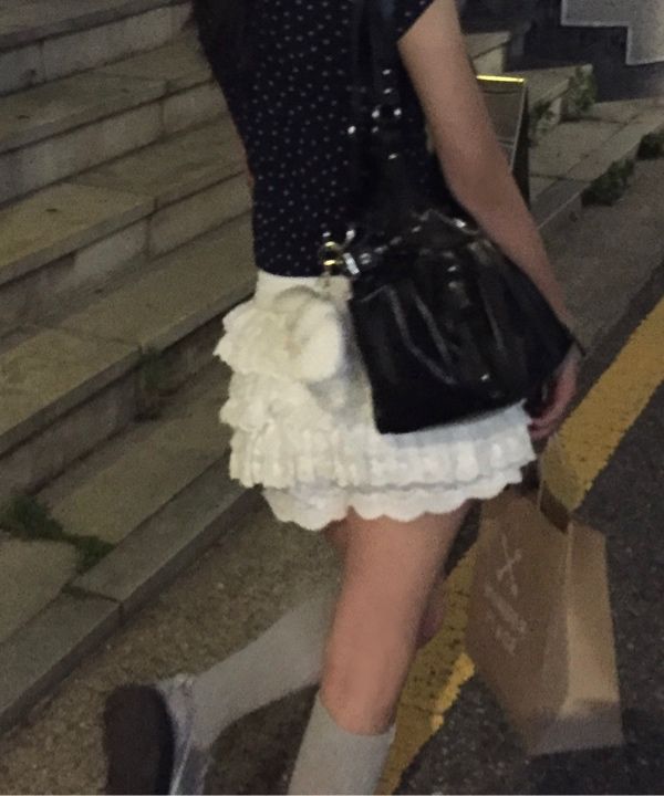 MUSINSA公式 | ROUGHNECK Lace Tutu Pants Skirt White