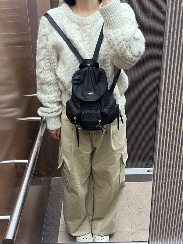 MUSINSA | fennec BERRY POCKET BACKPACK - BLACK