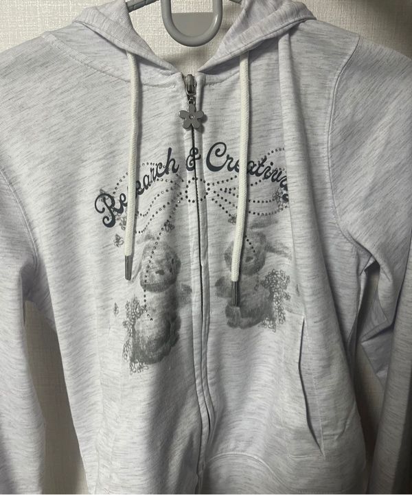 MUSINSA | KIRSH Witty Bunny Bouquet Girl Crop Hooded Zip-up