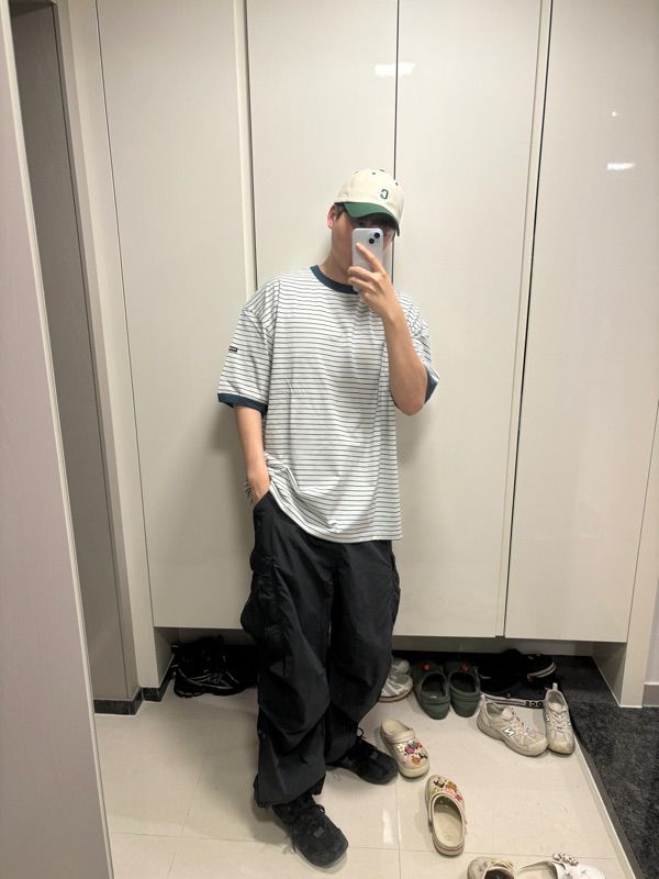 COVERNATのMulti-stripe T-shirt 全2色 MUSINSA | COVERNAT multi stripe t-shirt navy