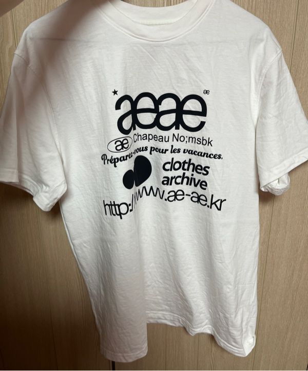MUSINSA公式 | AEAE WEB LOGO T-SHIRTS [WHITE]