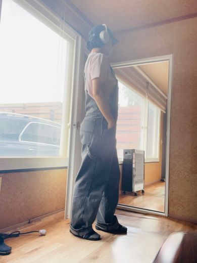 MUSINSA | AVANDRESS Rupy Overall Wide Pants BLACK