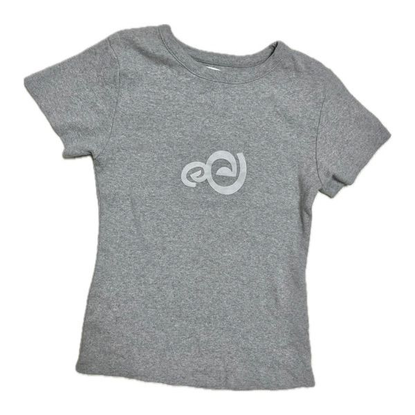 MUSINSA | AEAE SPIRAL LOGO CROP T-SHIRTS [LIGHT GRAY]