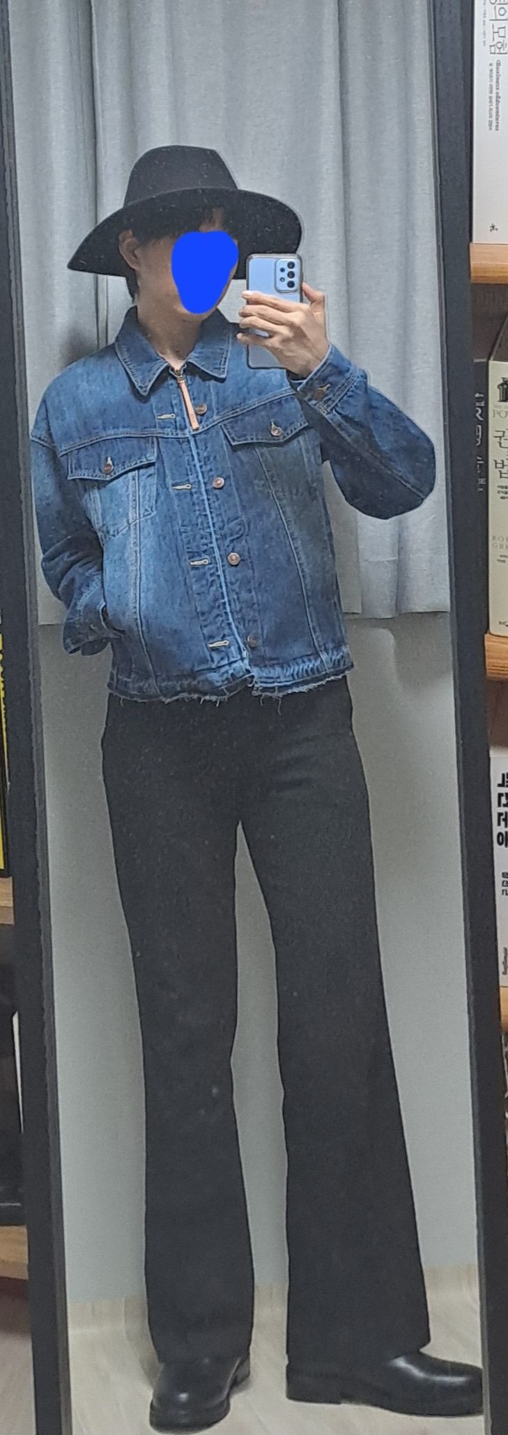 MUSINSA | SATUR Gabon washed denim trucker jacket washed black