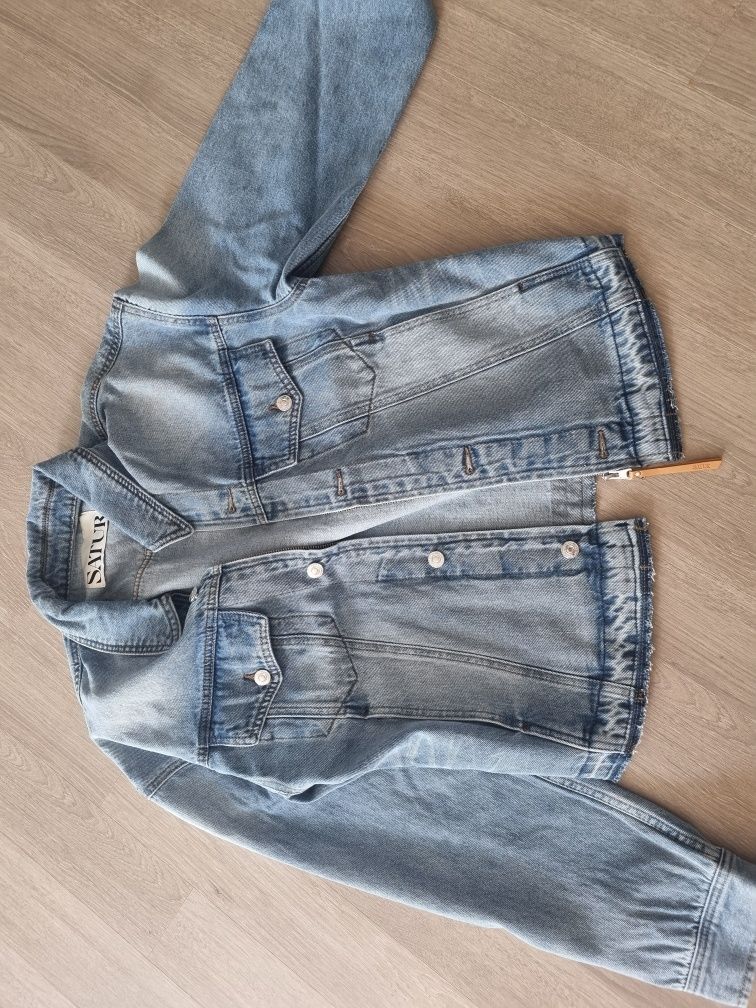 MUSINSA | SATUR Gabon washed denim trucker jacket light blue