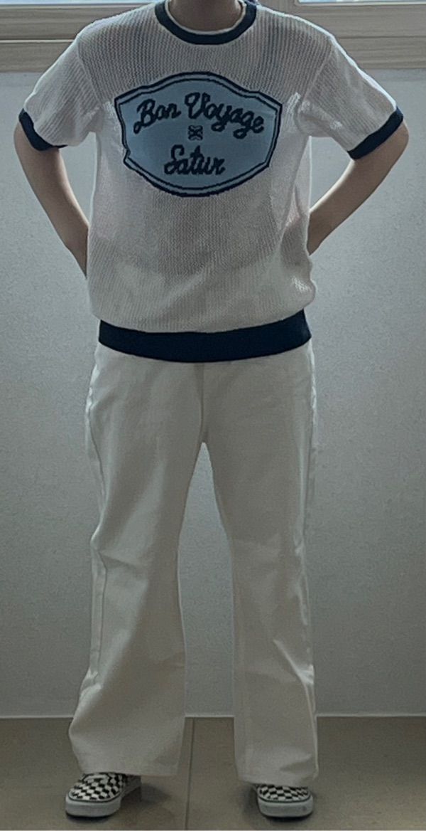 MUSINSA公式 | SATUR Bon Voyage Artwork Logo Crew Neck Half