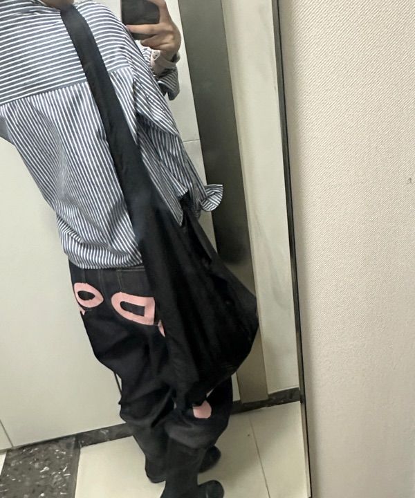 MUSINSA公式 | AEAE NYLON SHOULDER BAG [WHITE]