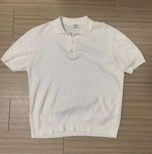 ★MUSINSA STANDARD★ Relaxed Crochet Shirt Ivory MMDSH105-IV MUSINSA | MUSINSA STANDARD Crochet Knitted Polo Shirt [Ivory]