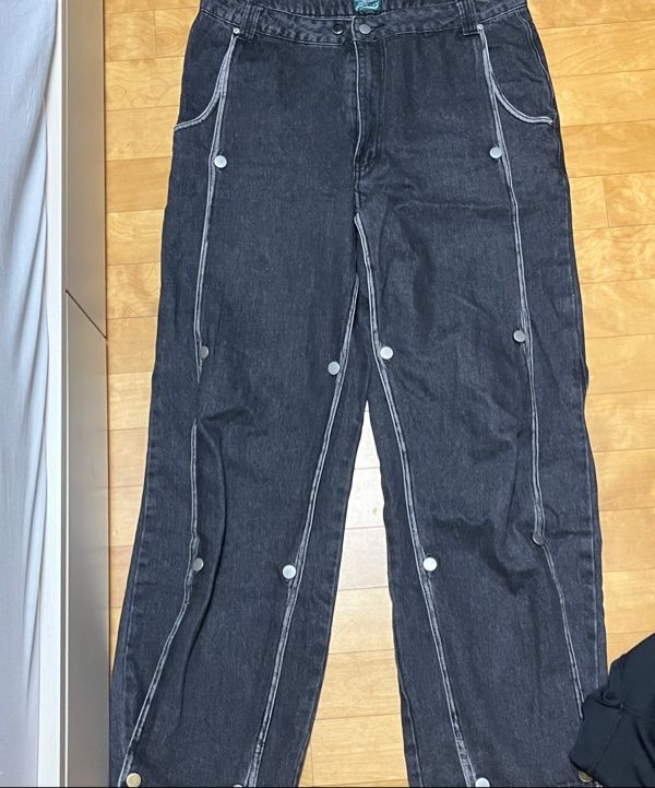パンツ THE COLDEST MOMENT TCM canton denim pants black MUSINSA | THE COLDEST MOMENT TCM canton denim pants (black)