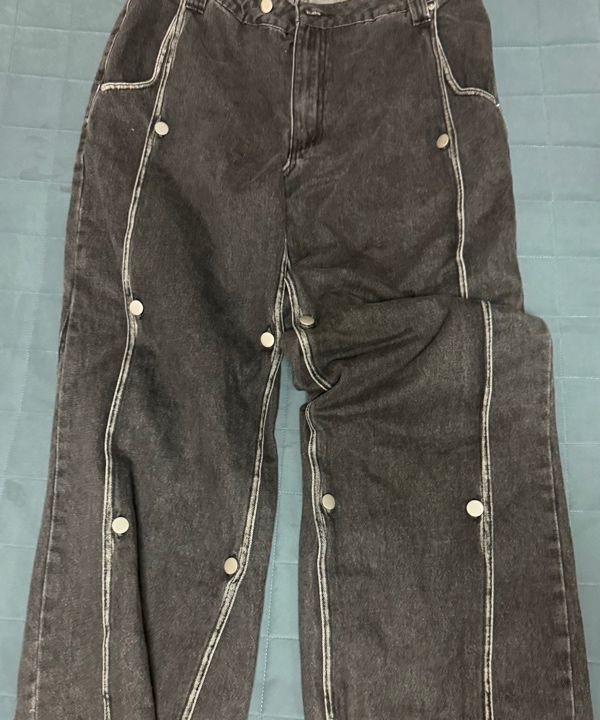 MUSINSA | THE COLDEST MOMENT TCM canton denim pants (black)