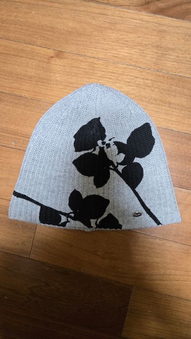 MUSINSA | FALLETT Flower Graphic Beanie Gray display picture 2