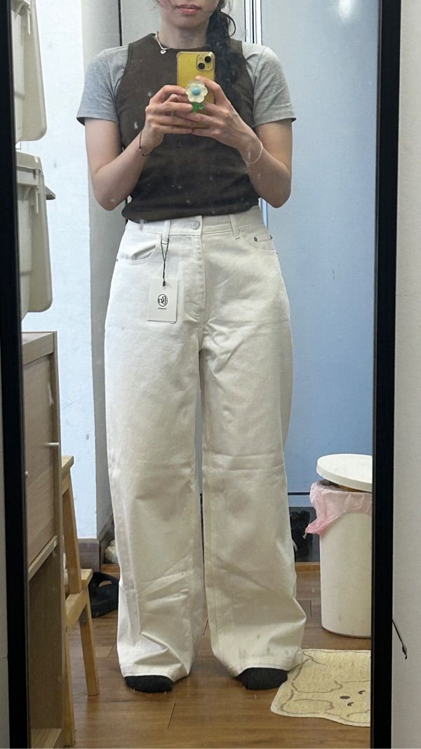 MUSINSA | RONRON WIDE DENIM PANTS LIGHT BLUE