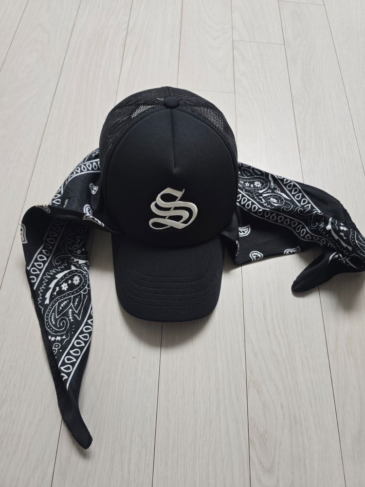 ◆SCHISM INDUCING◆ FR BANDANA TOPBLACK QB5TS07BK MUSINSA | SCHISM INDUCING BANDANA HAT, BLACK