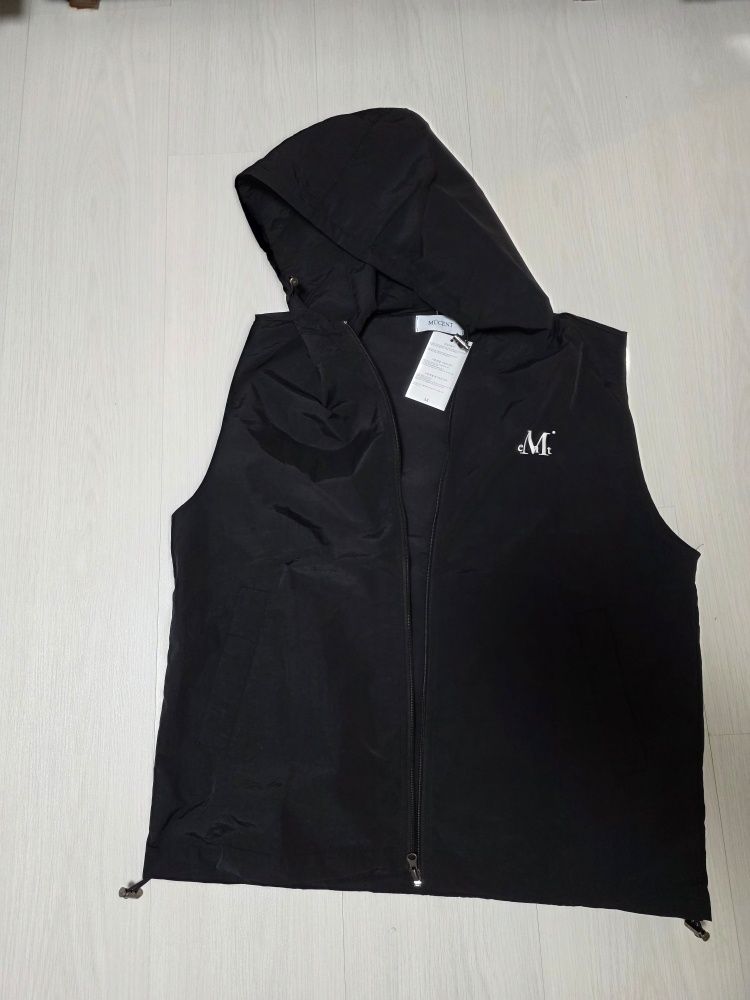 MUSINSA | MUCENT Tech Nylon Hooded Vest Sleeveless Anorak