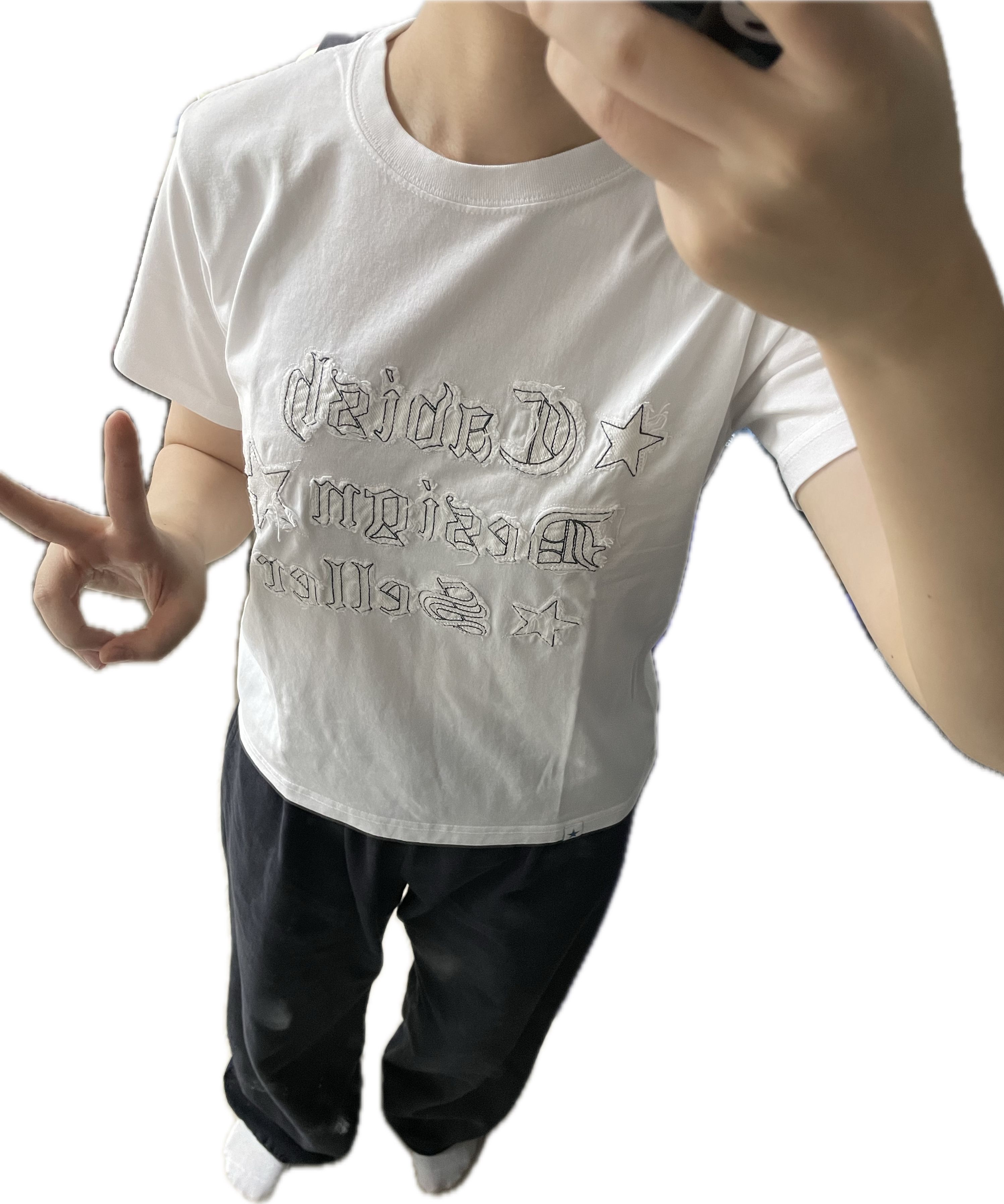 ★2024SS新作★CAVISH★W RAWCUT APPLIQUE SS TEE Rush SS Tee Jr | Pink | Craft Sportswear