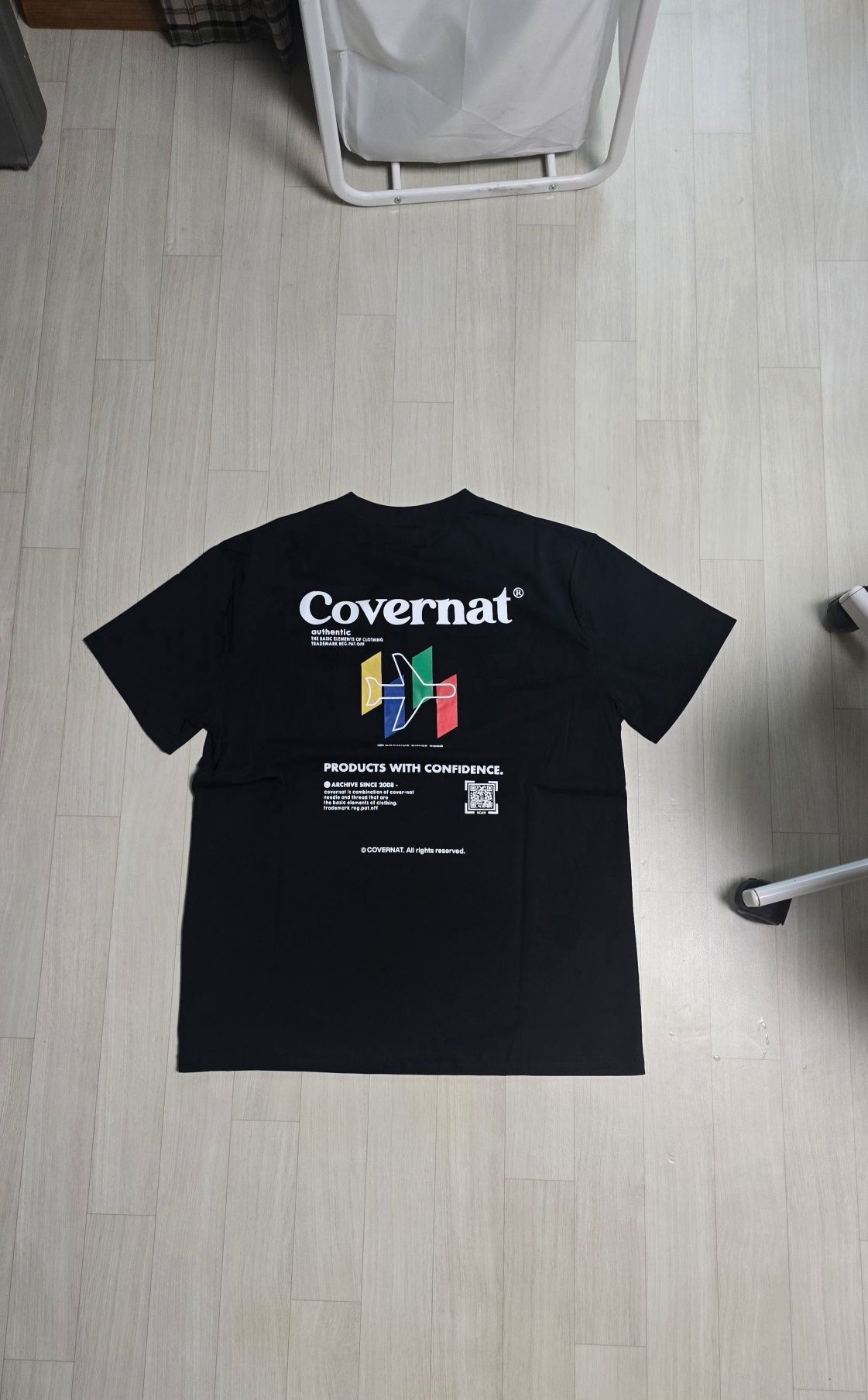 MUSINSA | COVERNAT Travel T-shirt black