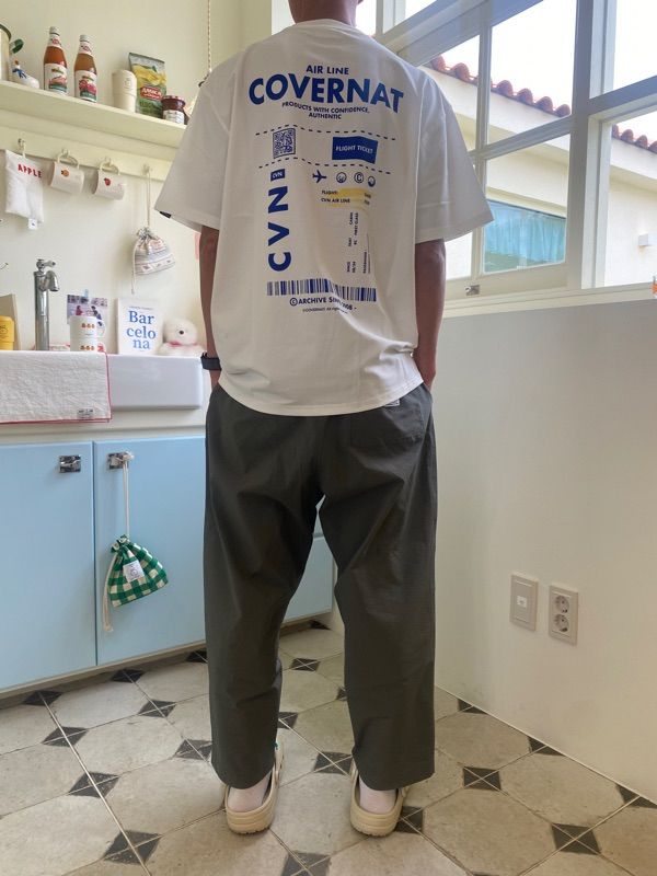 Tシャツ・カットソー COVERNAT passport t-shirt white MUSINSA | COVERNAT Passport T-shirt white