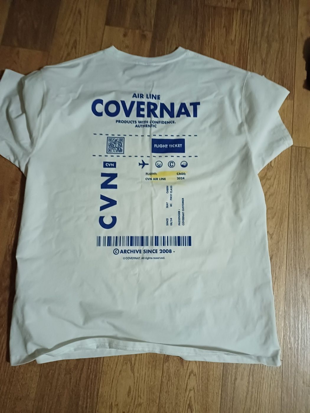 MUSINSA | COVERNAT Passport T-shirt white