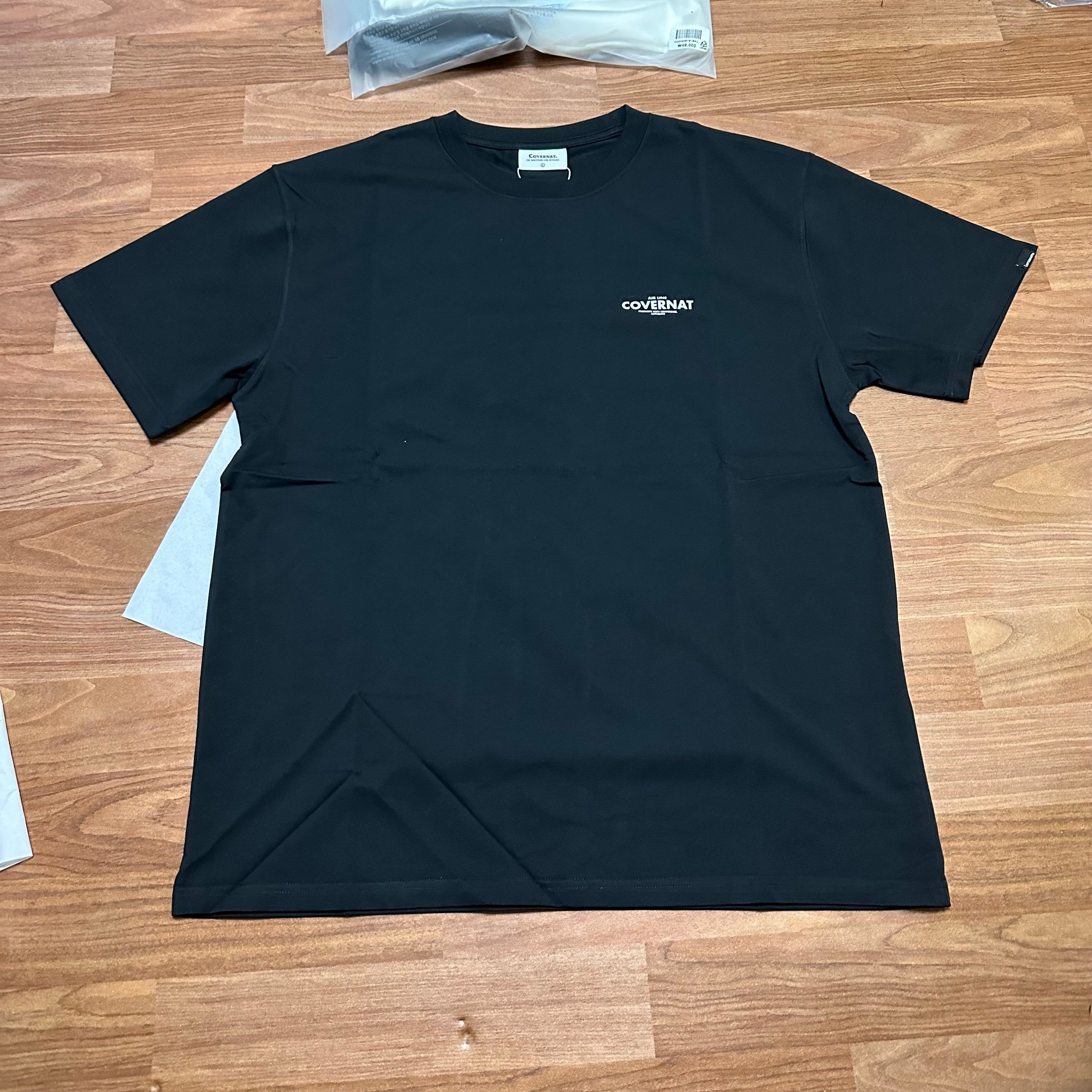 MUSINSA | COVERNAT Passport T-Shirt Black