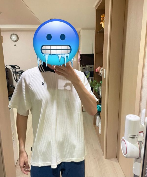 ☆YALE☆ SPORTY WAFFLE COLLAR TSHIRT LIGHT BLUE YEM1SS305ALB MUSINSA | YALE Sporty waffle collar t-shirt light blue