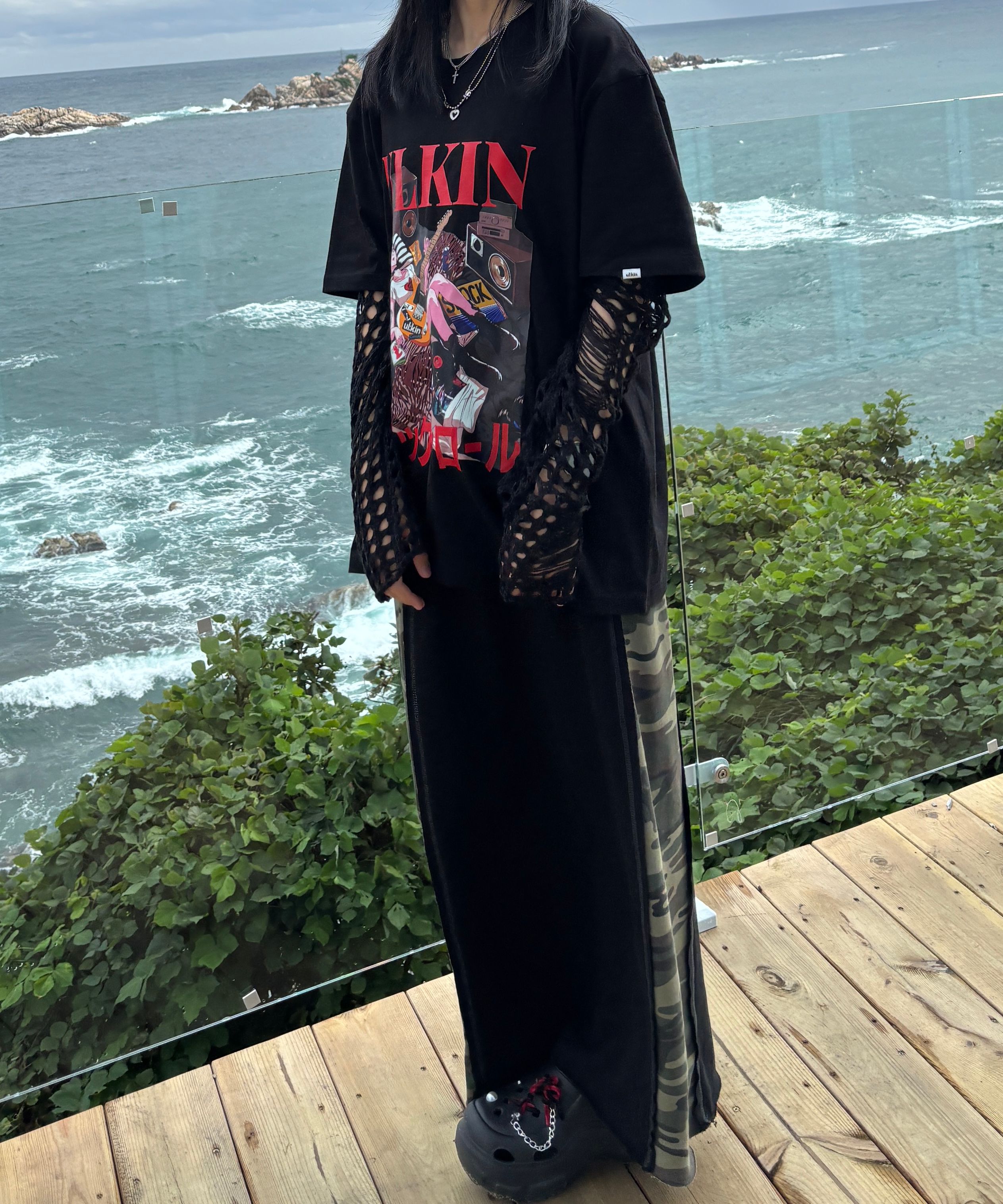 MUSINSA | ULKIN CANVAS [ULKIN X Tree 13] Artist T-shirt Rock