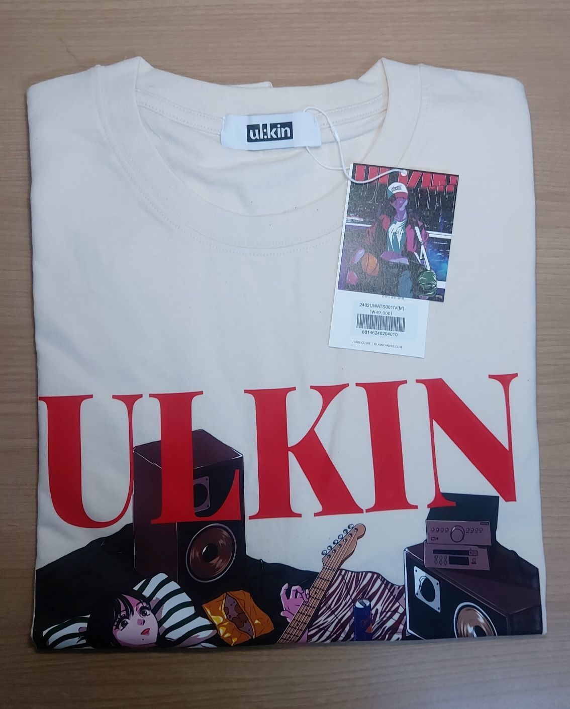 MUSINSA | ULKIN CANVAS [ULKIN X Tree 13] Artist T-shirt Rock