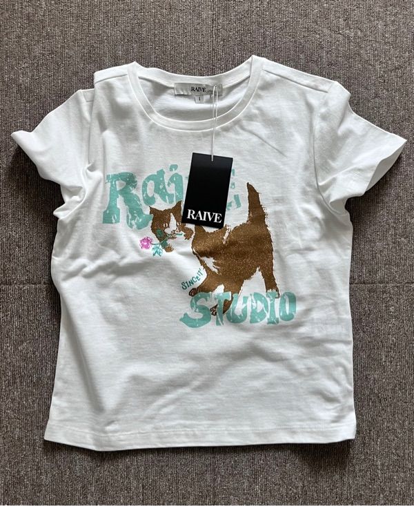 ★RAIVE★ RAIVE Cat TShirt VW4ME042_3color MUSINSA | RAIVE RAIVE Cat T-Shirt VW4ME042_3color