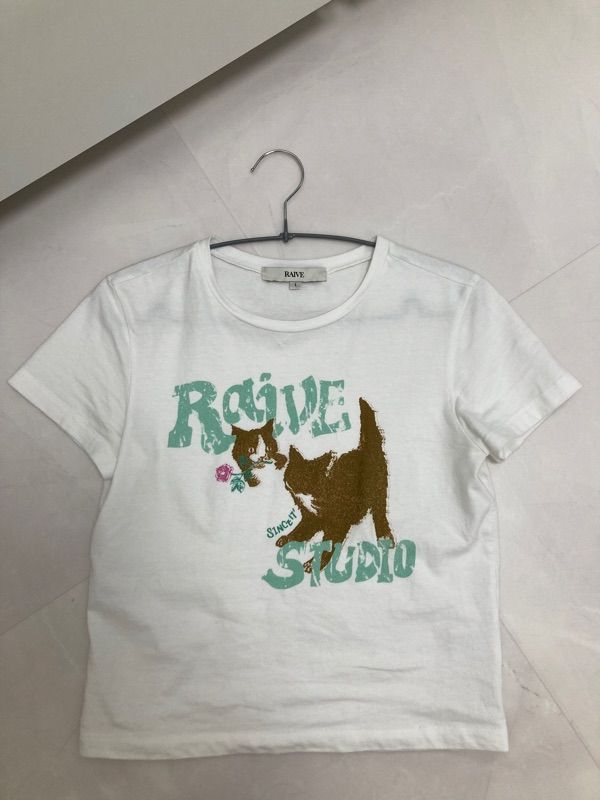 ★RAIVE★ RAIVE Cat TShirt VW4ME042_3color MUSINSA | RAIVE RAIVE Cat T-Shirt VW4ME042_3color